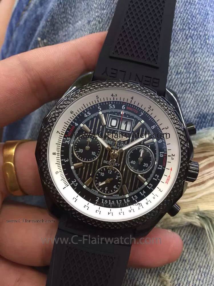 Clone Breitling 1884 Bentley Chronograph Watch Black Case